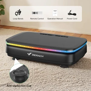 Vibration Plate Exercise Machine with Light for Full-Body Workouts