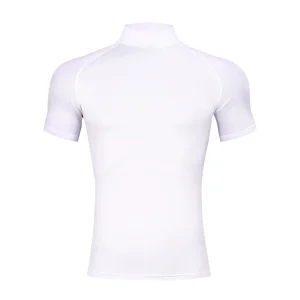 Mens Bodybuilding Compression Turtleneck T-Shirt